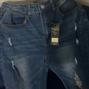 Brand new high waist jean, size 11, blue